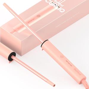 Curliq PTC Ceramic 0.4 Inch Curling Iron by BeKind, Short Barrel 2/5 Inch Curling Wand for Short Hair Up to 430F, Dual Voltage Hair Curler for Women, Hair Styling Tools