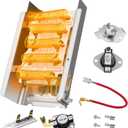2025 UPGRADED 279838 W10724237 Dryer Heating Element Kit for Whirlpool Kenmore Amana 3403585 Ned4655ew1 Wed4815ew1 - Include WP3387134 WP3977767 Thermostat WP3392519 3977393 Thermal Fuse by puxyblue