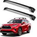 Lockable Roof Rack Cross Bars Compatible with Toyota Highlander 2020-2026 XLE Limited Platinum Hybrid 260lbs Heavy-Duty Aluminum Crossbars for Rooftop Cargo Carrier