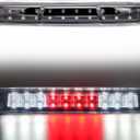 LED 3rd Brake Light, High Mount Stop Light, Third Brake Light Assembly Compatible with 2007-2013 Chevy Silverado/GMC Sierra 1500 2500 3500, High Mount Rear Brake Lights, Black