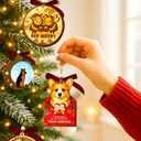 2 x Corgi Ornament, Corgi Ornaments for Christmas Tree, Unique Dog Letter Christmas Ornaments 2025 Gifts for Lover, Dog Ornament and Decor Gift Wood Acrylic 2 Layers Xmas Ornaments