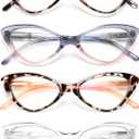 EYEURL Cat Eye Reading Glasses for Women Blue Light Blocking Readers 1.00