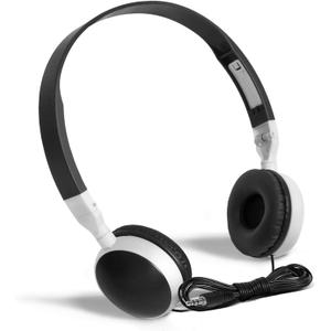 Keewonda Wholesale Bulk Headphones Classroom Earbuds (KW-X25) 25 Pack Kids Headphones in Bulk Foldable Headsets for School,Computer Lab, Library,Hospital, Museums, Testing Centers, Hotels (Black)