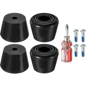 PATIKIL Roller Skate Toe Stops with Screwdriver 82A Rubber Brake Stoppers Block, for Roller Skate Accessories Replacement (Black)