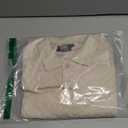 Men Textured Polo Shirts Casual Summer Short Sleeve Poloshirt (L)
