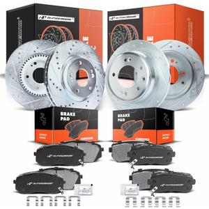 A-Premium Brake System Parts Compatible with Select Kia and Hyundai Models - Tucson 2013-2015, For Sportage 2012-2016, Set of 6