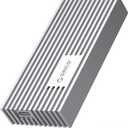 ORICO 40Gbps NVMe SSD Enclosure, M.2 to USB-C Adapter for NVMe M-Key 4TB SSD 2280, Aluminum M2 External SSD Case, Compatible with Thunderbolt 3/4 USB3.2/3.1/3.0/Type-M234-Silver