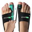 Healrecux Bunion Corrector for Women Men, Bunion Splint Brace Hallux Valgus Correction Big Toe Straightener for Daily Use, 1 Pair