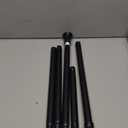 YNL Matte Black Shower Curtain Rod 36-84 Inch(3-7ft), No Slip No Drill Stainless Steel Spring Tension Curtain Rod, No Rust Shower Rod Adjustable For Bathroom Window Bedroom