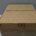 Round Pouf Ottoman,Corduroy Poufs with Memory Foam Filling for Foot Rest,Soft Footstool for Living Room,Office,20"x 17",Beige