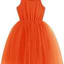 BTGIXSF Baby Girls Tutu Dress Long Sleeve Toddler Sleeveless Dresses Infant Tulle Sundress, Size: 7-8Y