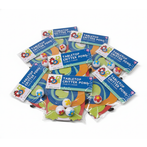 TABLETOP CRITTER PONG 3balls & 3 stands (5Pack)