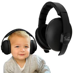 Baby Headphones - Baby Ear Protection, Noise Cancelling Headphones with Adjustable Headband for Ages 0-24 Months, Black
