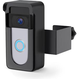 Anti-Theft Doorbell Mount Compatible with R-ing Video Doorbell 1/2/3/3 Plus/4/Plus/Pro/(2020 Release)/(2024 Release), Adjustable No-Drill Doorbell Camera Mount Not Block Doorbell Motion Sensor