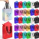 60 Pcs Reusable Gift Bags with Handles Set (10 x 8 x 4 Inch), Include 30 Thank You Bag & Tissue Paper, Medium Colorful Gift Bag Bulk for Birthday, Baby Shower, Bridal Shower, Wedding, Party & Events