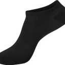 Hanes Women's 6-Pair Comfort Fit No Show Socks (Black), Size: 5-9