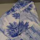 Classic 18th Century French Blue Toile Round Tablecloth 60 Inch Washable Reusable Decoration Table Cover for Kitchen Party