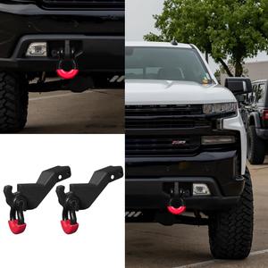 Vijay Front Tow Hook Mount Bracket and D-Ring Fit 2019-2021 Chevy Silverado 1500