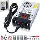 Upgraded AC to DC Converter 5V 12V 24V 30V 48 50v DC Power Supply Adjustable 0-50V 0-10A 500W Switching Power Supply for Led Strip, Motor Pump, CCTV, 3D Printer, Lab Computer
