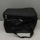 Femuar Reusable Lunch Box for Men/Women - Insulated Lunch Bag Leakproof Lunchbox for Work Office Picnic Beach - Freezable Lunch Cooler Bag with Adjustable Shoulder Strap - Black (Medium Size)