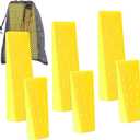 6 Pack Tree Felling Wedges with Spikes for Safe Tree Cutting 3 Each of 8 and 5.5 Wedges with Storage Bag; 6 Felling Dogs to Guide Trees Stabilize and Safely to Ground for Loggers and Fallers