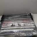 PRObebi Retractable Baby & Dog Gate - Extends to 110" Wide, 34" Tall, for Stairs, Doorways, Hallways, Outdoor, Deck, Porch, Black 