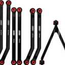 INJORA High Clearance Chassis Links Set for SCX24 C10 JLU Bronco Base Camp 4Runner Axial 1/24 RC Crawler CarBlack
