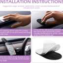 Mobile Phone Holder, Adsorption Type Flexible Bending Navigation Bracket, Horizontal and Vertical Placement One-Handed Portable Holder, for Most Mobile Phones (Black)