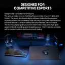 Pulsar - eS1 Esports Professional Level Gaming Mouse Pad 3mm Thickness Anti-Slip Base Anti-Fray Precision Stitching Medium to high Glide Speed 16.5in x 13in (Black, Large)