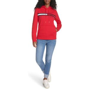Tommy Hilfiger Women's Fleece Soft Pullover Hoodie (X-Large)