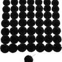 Silk Carnation Flower, 50 Artificial Flowers, Used for Wedding Decoration DIY Handmade Flowers, Carnation Flower Diameter 3.5 Inches and 6 Inches Stem (Black)