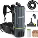 WORKPRO Commercial Backpack Vacuum Cleaner, 6-Quart, 1200W Motor, Lightweight with 23-Foot Long Cord, Portable Vacuum Backpack for Stairs, Carpet and Hard Floors