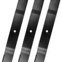 91-128 Lawn Mower Blades, Compatible with Country Clipper H1708, H1667, H2500, 7079371, 60293, Replace for 60" Deck High-Lift Mulching Blades, 3 Packs
