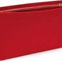 HyFanStr Small Purse Organizer with Zipper, Felt Insert Bag Organizer Handbag Tote Liner Pouch for Women