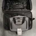 U.S. Traveler Rio Lightweight Softside Rolling Carry-on Suitcase, 2-Wheel Set, Grey