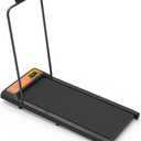 Walking Pad Treadmill with Handle Bar, 2.5 HP Small Treadmills for Home with APP Remote Control and LED Display, 4.0 Speed Portable Treadmill 265 Lbs CapaBcity