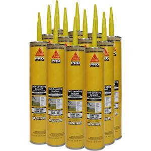 SIKA Sikaflex Self-Leveling Sealant - Sandstone, Polyurethane with Quick Curing for Horizontal Expansion Joints - 29 fl. oz Cartridge (Pack of 12), Durable, Easy Application