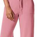 PRETTYGARDEN Jumpsuits for Women Casual 2026 Summer Sleeveless Wide Leg Pants Rompers One Piece Beach Vacation Spring Outfits (Large, Dusty Pink)