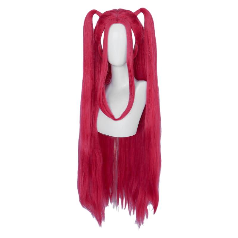 Topcosplay Female Rose Red Anime Cosplay Wig Halloween Carnival Party Wig