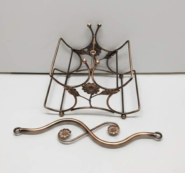 Wine Rack Rusty Rose Gold Color