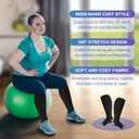 LEVSOX Plus Size Compression Socks for Women Men Wide Calf Extra Large 15-20 mmHg Knee High Sock for Nurses Pregnant Travel (Black)
