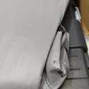 Mobile Folding Utility Cart with Canvas Storage Organizer Bag, Rolling Cart, Black/Grey