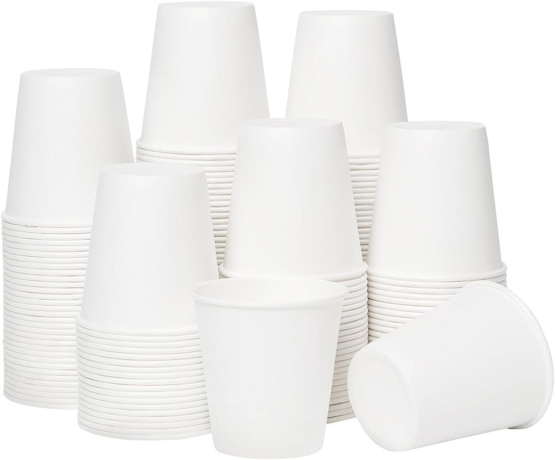 RACETOP [100 Pack] 3 oz Bathroom Paper Cups, Disposable Paper Cups, Mouthwash Cups, Paper Coffee Cups, Ideal for Bathroom