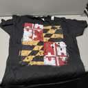 Maryland State Flag, Faded Flag of Maryland T-Shirt T-Shirt (Black, XL)