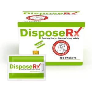 Medication Disposal Packets 100 Pack Bulk Drug Disposal Solution for Fire/EMS, Medical Offices, Public Health Departments, Senior Living Communities & More Safe, Scalable, Easy to Use