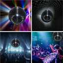 16 Inch Disco Ball Mirror Ball Hanging Ornament for Party Decoration DJ Club Stage Bar Wedding, Silver