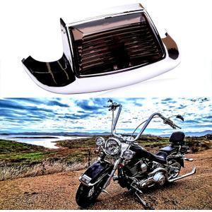 Rich Choices Front Smoked Fender Light LED Fender Tip Lights Compatible with Harley Road King Electra Glide Ultra Classic Heritage Softail Touring FLHR FLSTC FLHTC FLHTCU