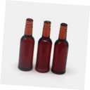 Totority Miniature Beer Bottles Dollhouse Accessories 1.37X1.57X0.39In Resin Mini Beer Bottles Models for Mini House Decor and Photo Props
