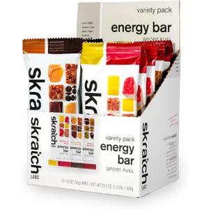 Skratch Labs Energy Bar | Variety Pack (12 Pack) | Plant Based Healthy Snack | Low Sugar, Plant Protein, Ancient Grains | Non-GMO, Gluten Free, Soy Free, Vegan, Kosher, BB 26 Sep 2026