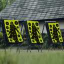 4 x Shooting Targets - 12x18 Inch Large Silhouette Paper Targets for Indoor/Outdoor Rifle, Pistol, Gun Practice